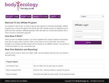 Tablet Screenshot of bodyecologyaffiliates.com